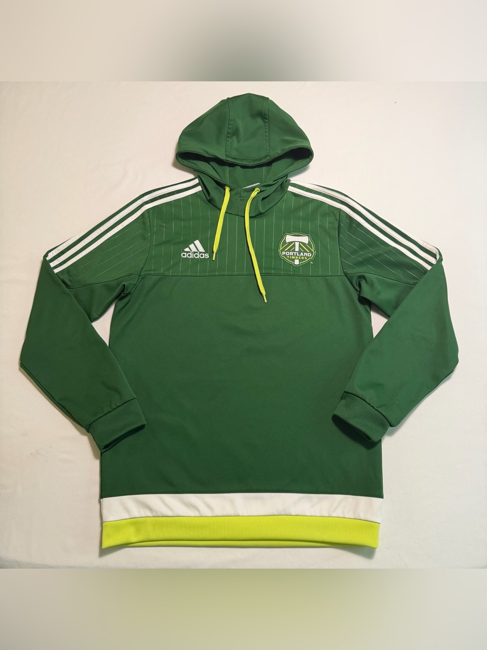READ!!! Portland Timbers Adidas Hoodie Shirt Men M Pullover Long Sleeve